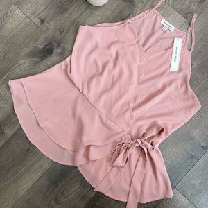 NWT Monteau tank top blouse tie around XL